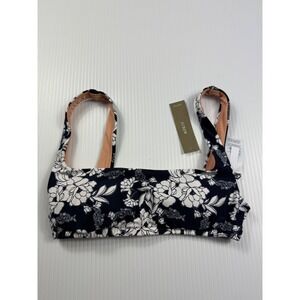 J. Crew Floral‎ Bikini Top Padded Removable Cups Swim Beach Summer XXS